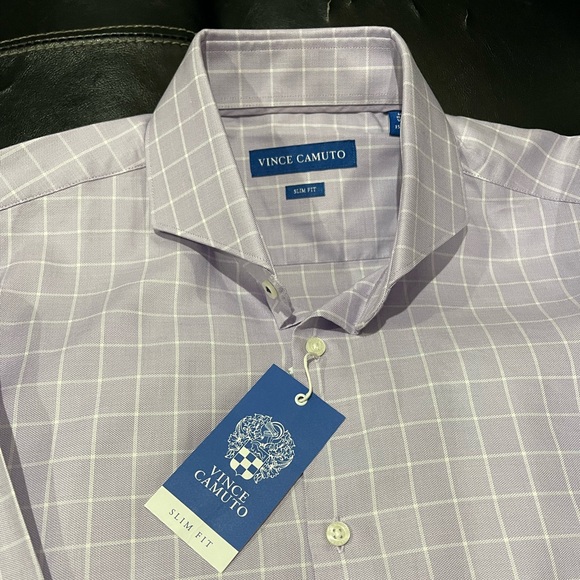 Vince Camuto | Shirts | Nwt Vince Camuto Slimfit Dress Shirt Lilac Plaid Sz 55 | Poshmark Vince Camuto | Shirts | Nwt Vince Camuto Slimfit Dress Shirt Lilac Plaid Sz 55 | Poshmark